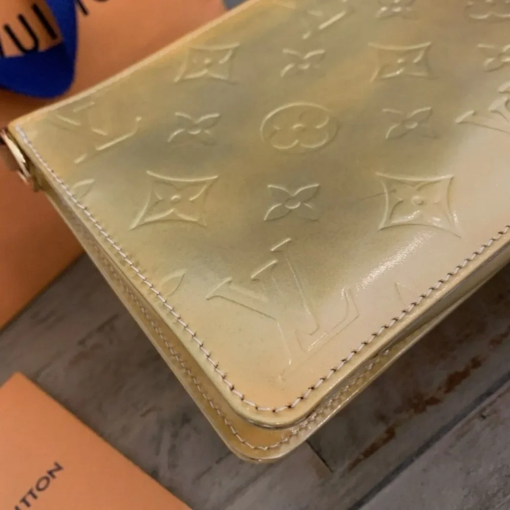 Louis Vuitton Gold Monogram Crossbody Bag - Picture 6 of 12